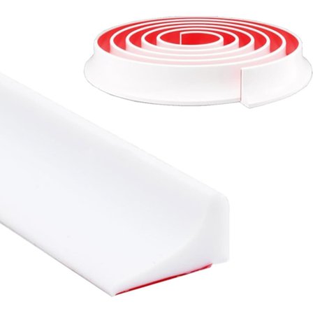 Brusebundstykke / Vandbarriere – Selvklæbende TPE Bruseliste 3m – Vandprop til Brusekabine & Badeværelsesforseglingsliste