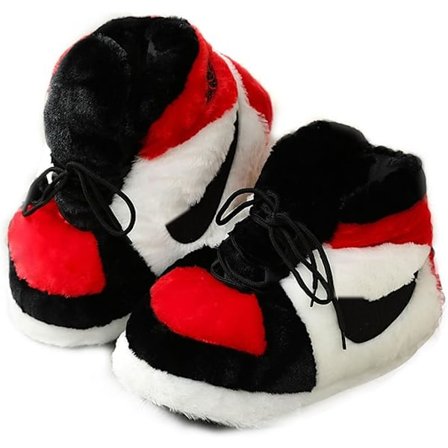 Sjove Slippers Sportsko, Ultra Komfortable og Hyggelige Hjemmesko, Indendørs Sportsko, Plys Indendørs Unisex Slippers