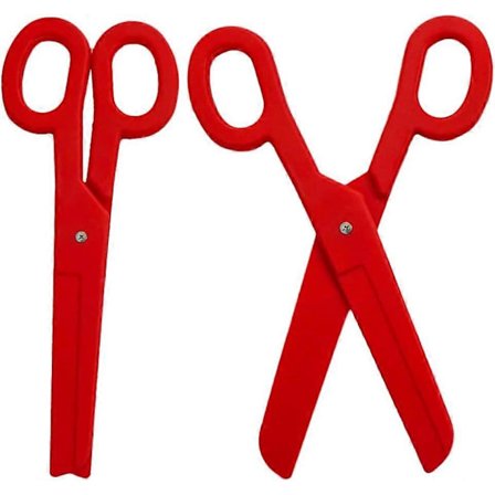 2 stk. Halloween Kæmpe Saks Rekvisit Falsk Saks Plastik Store Saks Rekvisit Sjov Simuleret Saks Spøg