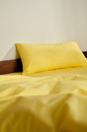 Jotex - Putetrekk 50x90 Cm Økologisk Sitrongul - ZACK - Kjøp Putevar hos Jotex