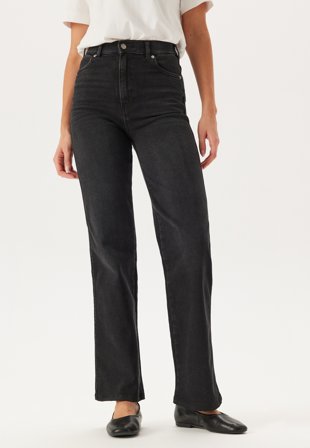 Dr. Denim - Moxy Straight - Black Mist - Kläder - - Bubbleroom