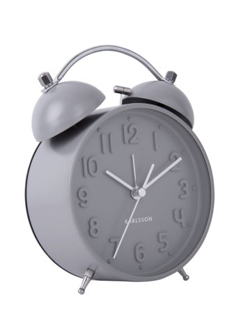 KARLSSON | Alarm Clock Iconic Matt Black | 16.5X11X5.5CM