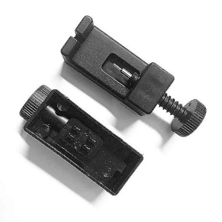 Metalljusterbar klokkearmbåndremme armbåndslenke pin verktøysett fjerner (svart) (5 stk)