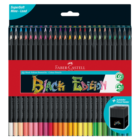 Faber-Castell Buntstifte Black Edition 50er-Set