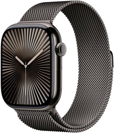 Apple Watch 10 46mm GPS+4G Titan Milanese S/M Slate/Slate