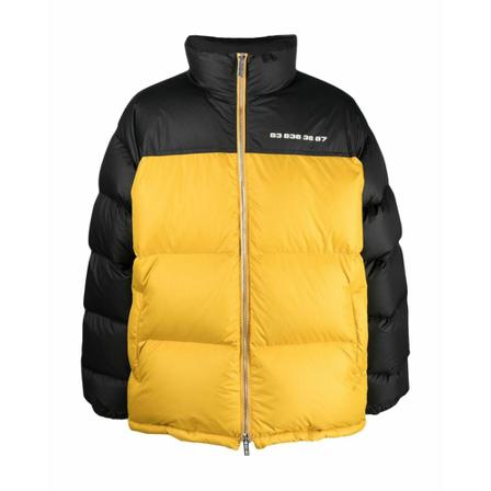 Vtmnts, Down Jackets Geel, Heren, Maat:S