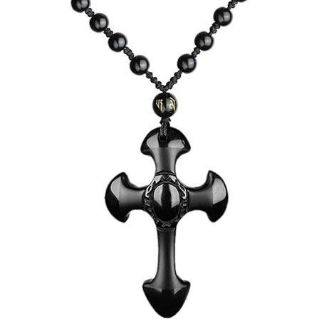 Naturligt Obsidian Draken Vargen Räven Halsband Svart Ädelsten Buddha Yin Yang Amulett Skyddande Hänge Reiki Healing Kristaller Stenar Justerbara 