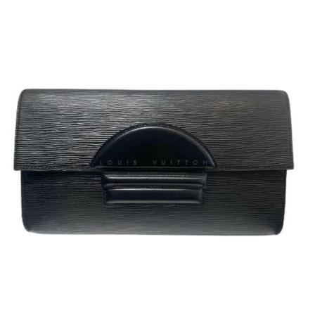 Louis Vuitton Vintage, Pre-owned Leather wallets Zwart, Dames, Maat:ONE Size