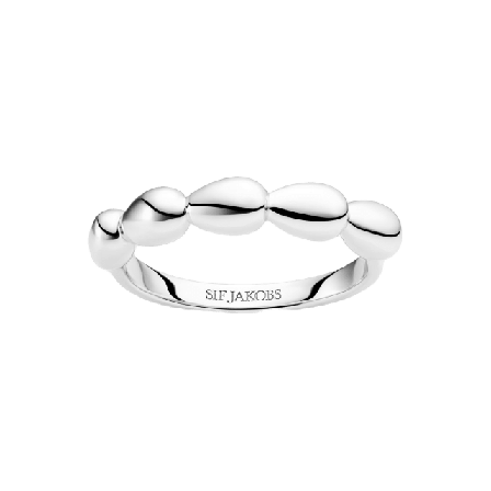 Sif Jakobs Jewellery Ring Goccia Piccolo Pianura Ringar Dam Silver 56