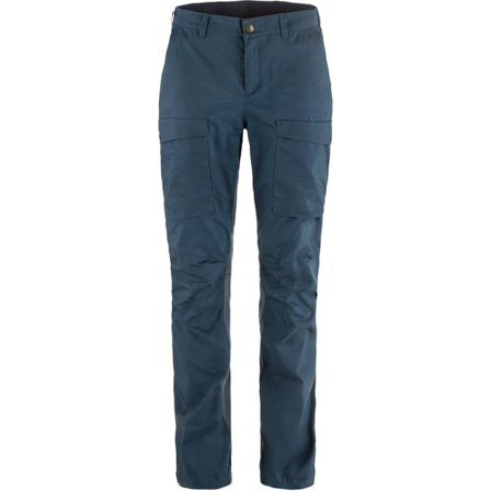 Fjällräven Women's Abisko Hybrid Trail Trousers in Navy, G-1000 | Size: 46/Regular