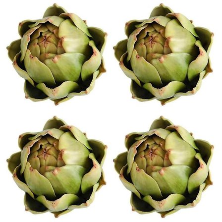 Grønne Kunstige Artisjokker Frukter - Frukter Og Realistiske Grønnsaker For Kjøkkenbolle Og Vasefyll Dekorasjoner 4stk