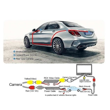 CVBS-AHD720P Bakkamera Nattesyn Reverseringskamera til E-klasse E200 E260 E300 E350 E63 W212 C207 W207