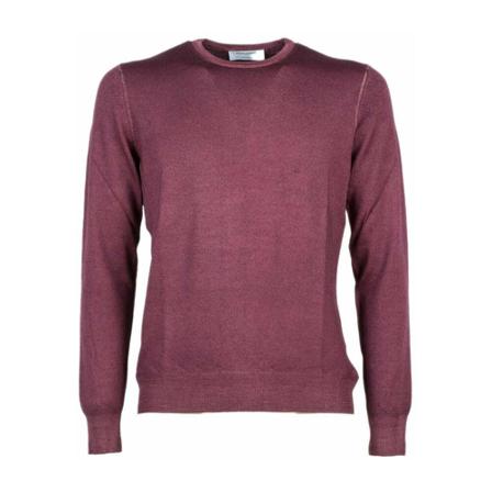 Gran Sasso Round-neck Strik Lilla, Herre Strik