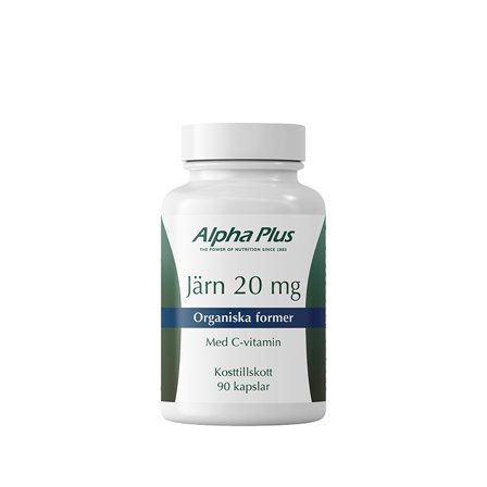Alpha Plus Järn 20 mg 90 kapslar