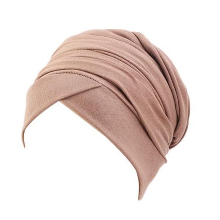 Elastisk hodesjal til dame Hijab Caps KHAKI