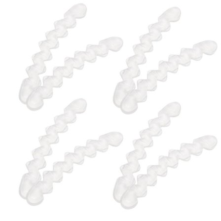 4Pairs Pohjalliset Tarrat Silikoniset Sisäosat Itsekiinnittyvä