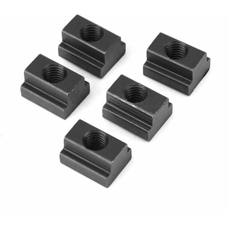 M10 T-spår muttrar med bränd oxidfinish T-spår muttrar kan sättas in T-spår på maskinbord