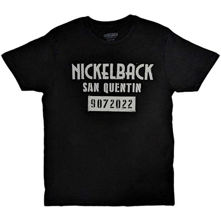 Nickelback Unisex Adult San Quentin T-Shirt XL Svart