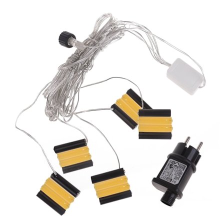 EU/UK/US Strømforsyning Eliminer kabel Bytt 4,5V 3V LR03/AAA-batteri for LED