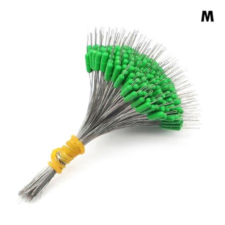 300 stk Fishing Bobber Oval Silicon Stopper Space Bean Connector