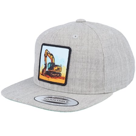 Kiddo Cap - Grau snapback Cap - Kids Digger Grey Snapback @ Hatstore