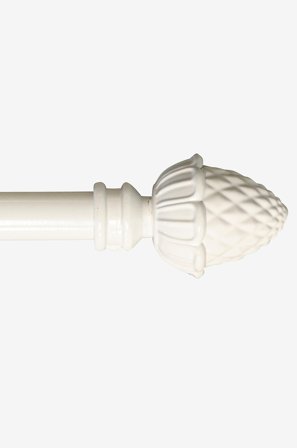 Jotex - Gardinstang 130-240 Cm White mdf / metall - Kongle - Kjøp Gardinstenger hos Jotex