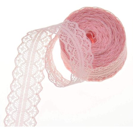 10 meter 3 rullar spets dekorativt band vintage tyg lämplig för DIY sömnad presenttillverkning (ljusröd)