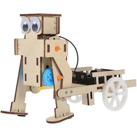 DIY Robot Byggesæt til Børn 1 Sæt Selvmonterende Trækker Motor Robot Legetøj[D]