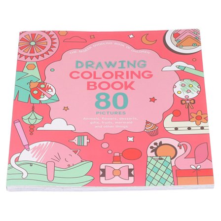 Färgbok Barn Färg Graffiti Ritbok Geometriska Mönster Scenario Berättelse Sida Bilderbok för Barn 3+