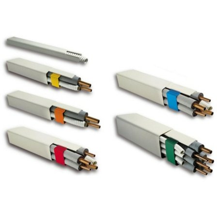 Canalina Niccons 125x75mm con coperchio bianca da 2 mt.