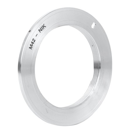 Fikaz M42-NIK Adapterring i aluminiumlegering för M42-objektiv till Nikon D3000/D300s/D3100/D3200-kameror