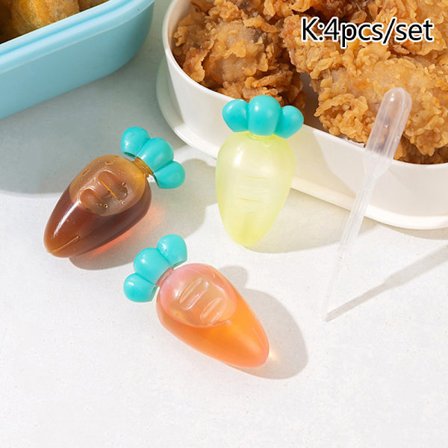 Tecknad såsflaska Mini Djurvän Sojasåslåda Tomat Sa