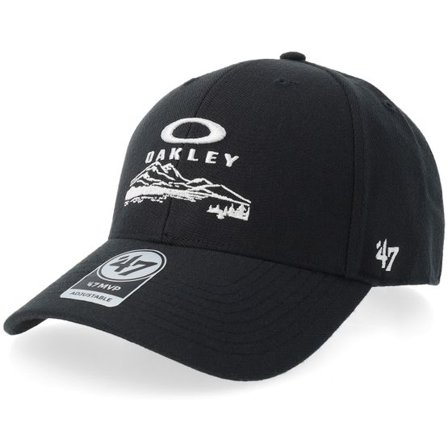Oakley - Svart adjustable Keps - Mvp Graphic Pitch Black Adjustable @ Hatstore
