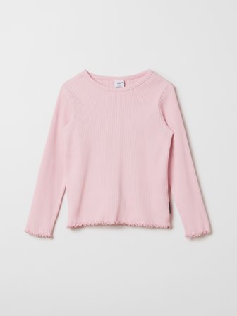 Polarn O. Pyret - Solid color, ribbed top - 86 - Childrenswear - pink