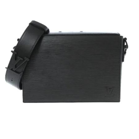 Louis Vuitton Vintage, Pre-owned Leather louis-vuitton-bags Zwart, Dames, Maat:ONE Size