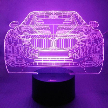 Cool Car 3D Nattlampa LED Illusion Lampa Sängbordsskrivbord