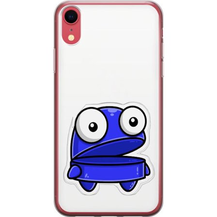 Kompatibel Mobilcover til Apple Apple iPhone XR Blå tegneseriefigur med åbent udtryk og store øjne i sjov illustration