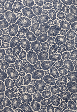 Gyllstad Tyg Metervara Korall Blå 1 meter