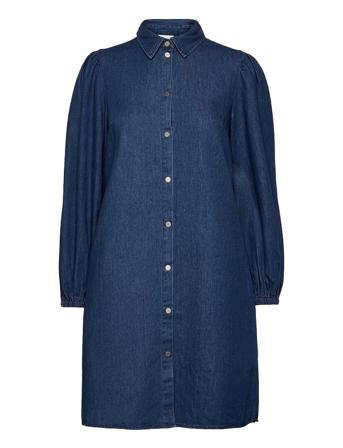 Vifemie Daizy L/S Denim Dress Blue Vila