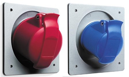 ABB 416RAU6 Seinäpistorasia kotelolla, kulmalaippa, Kytkimet & pistorasiat