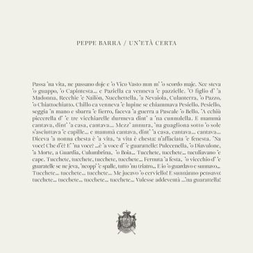Un' età certa Peppe Barra
