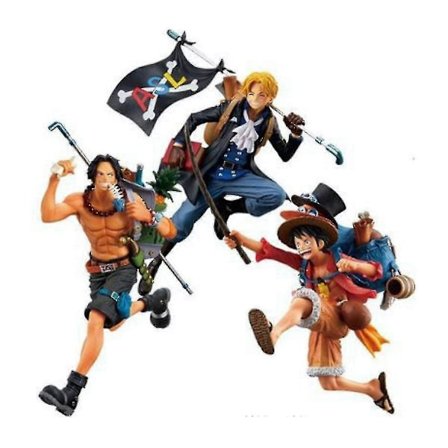 3 stk./lot One Piece Figur Luffy Ace Sabo Anime Legetøjsmodel[D]