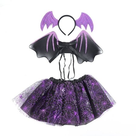 Bat Wings-sett Halloween Cosplay-kostyme 4 3 STK/SETT 4 3 STK/SET