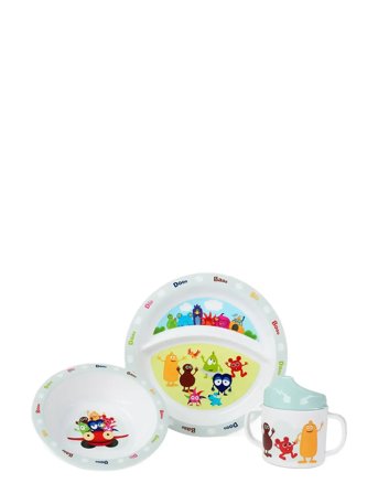 Babblarna Babblarna, 3-Set Plate,Bowl,Mug - Multi/patterned - 25X28X10CM