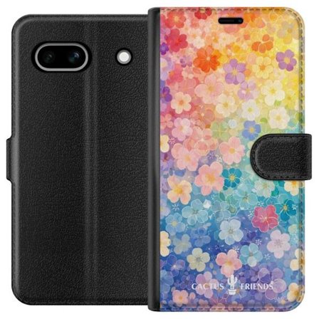 Kompatibelt Lommeboketui til Google Google Pixel 7a Cactus and Friends – RainbowBloom