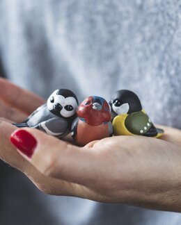 Pynt Fugle 3-pak Multi