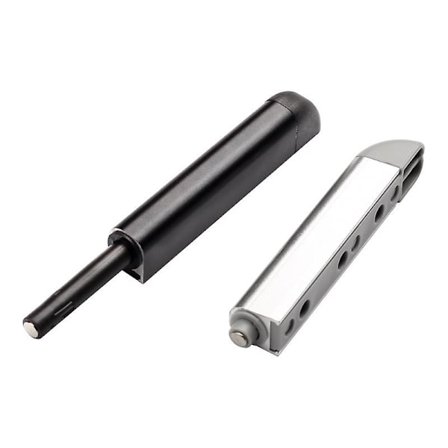 Tryk for at åbne døråbner, pakke med 2 kraftige tryk for at åbne magnetiske tryk døråbner skab kraftig 48n fjederudløserlås til stort garderobeskab