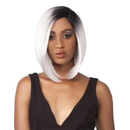 Kvinder paryk Kort hår Fluffy ansigtsbarbering Bobo Gradient Color W313