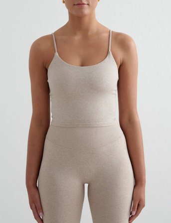 aim ́n Shape Seamless Strap Singlet - Beige - L