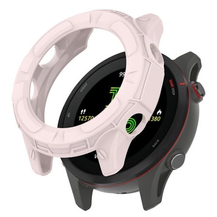 Garmin Forerunner 955 flexibelt skydd - Ljusrosa